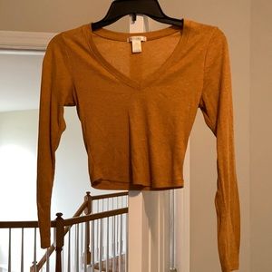 Long sleeve crop top